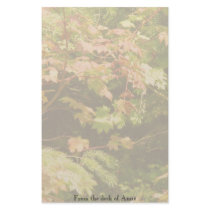 Autumn Tree Leaves Personalized Stationery