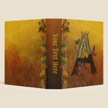 Autumn Tree Monogram A binders