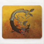 Autumn Tree Monogram C Mouse Pad