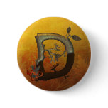 Autumn Tree Monogram D Pins