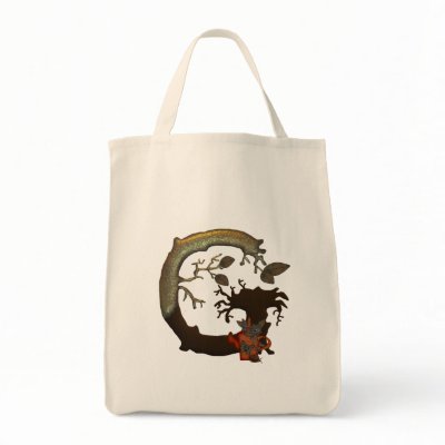 Autumn Tree Monogram G Tote Bag by initials