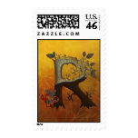 Autumn Tree Monogram R Postage