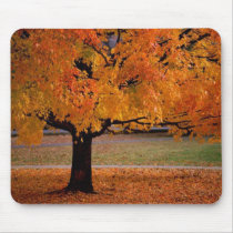 Autumn Tree Mousepad by touchministry Autumn Tree Mousepad
