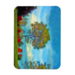 Autumn Tree Painting Rectangular Magnet