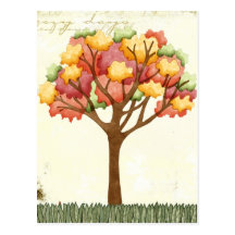 Autumn Tree Post Cards