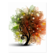 Autumn Tree Postcards