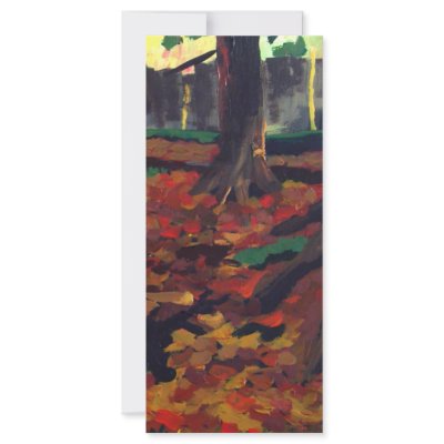 Autumn Trees Rack Card Template by popcultureme