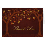 Autumn Trees Thank You Card