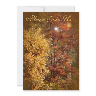 Autumn trees Wedding II invitation