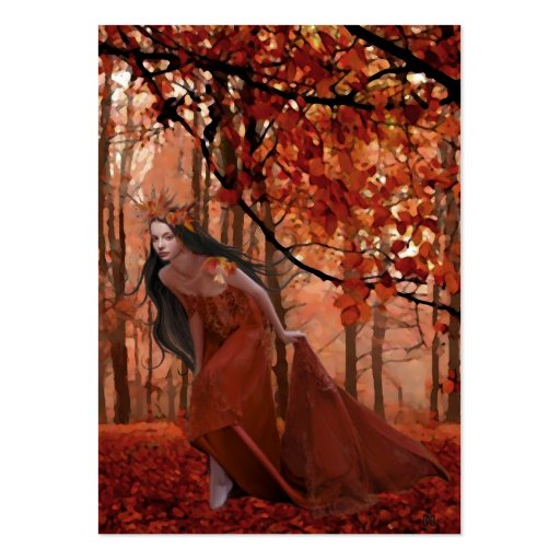 Autumn Tryst Gift Tag Business Card