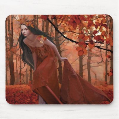 Autumn Tryst Mousepad by hiddenrealms