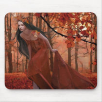 Autumn Tryst Mousepad by hiddenrealms Autumn Tryst Mousepad