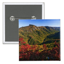 Autumn view of Linville Gorge often called the Pinback Button