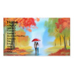 Autumn walk business card templates