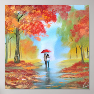 Autumn walk poster