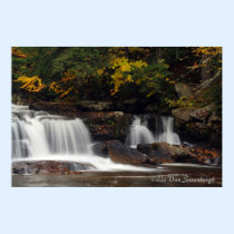 Autumn Waterfall posters