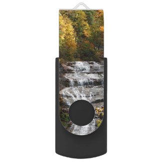 Autumn Waterfall Swivel USB 2.0 Flash Drive