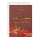 Autumn Wedding Celebration Invitation