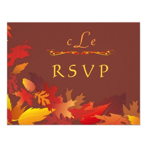 Autumn Wedding Celebration Invitation