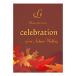 Autumn Wedding Celebration Invitation