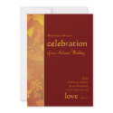 Autumn Wedding - Contemporary Wedding Invitations invitation
