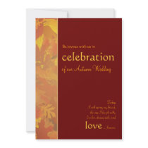Autumn Wedding - Contemporary Wedding Invitations