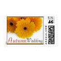 Autumn Wedding Gerbera Postage postage