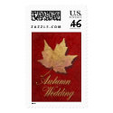 Autumn Wedding, Gold Leaf Stamp