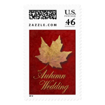 Autumn Wedding, Gold Leaf Stamp