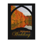 Autumn Wedding Invitation Fall Wedding postcards