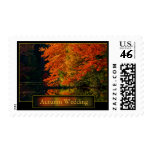Autumn Wedding Invitation Postage stamps
