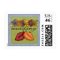 Autumn Wedding Invitation Postage Stamp
