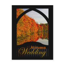 Autumn Wedding Invitation postcards