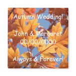 Autumn Wedding! magnet Custom Names Date