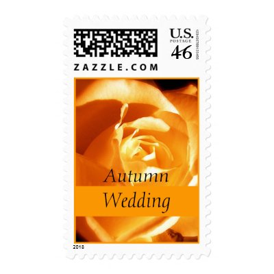Autumn Wedding Postage postage