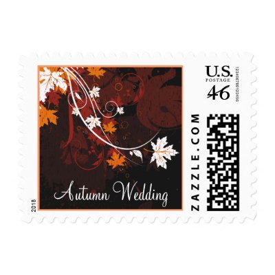 Autumn Wedding Postage