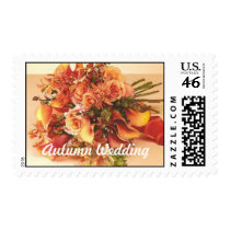 Autumn Wedding Postage Stamp by Dmargie1029 Autumn Wedding Postage Stamp