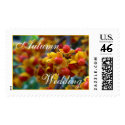 Autumn Wedding Postage Stamp stamp