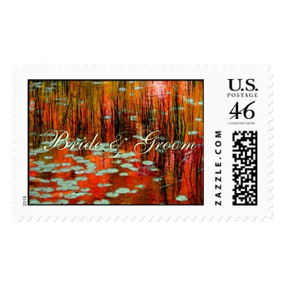 Autumn Wedding Postage Stamp