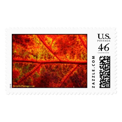 Autumn Wedding Postage Stamp