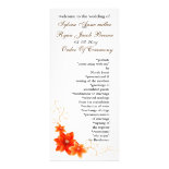 autumn Wedding program Full Color Rack Card