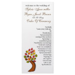 autumn Wedding program Rack Card