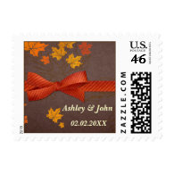 Autumn wedding stamps
