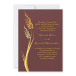 Autumn Wheat Wedding Invitation