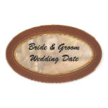 Autumn - White picket fence Oval Sticker