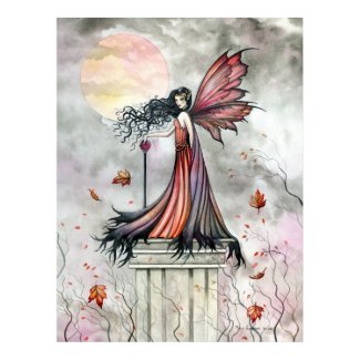 Autumn Winds Gothic Fairy Poster print