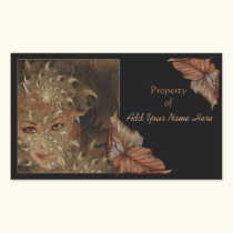 Autumn Wood Nymph Bookplate Stickers