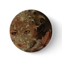 Autumn Wood Nymph Round Buttons