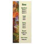 Autumn Woods Wedding Menu Personalized Rack Card