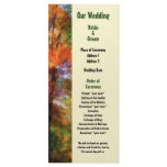 Autumn Woods Wedding Program Personalized Rack Card